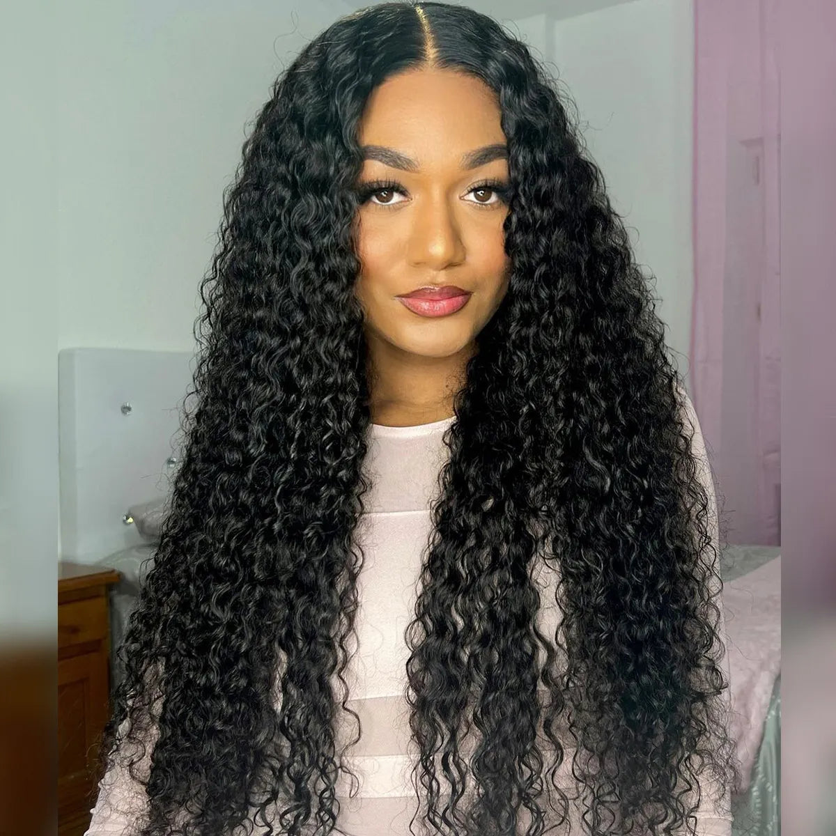 5x5 HD Lace Wigs High Quality Curly Wave Wig Lace Closure Wig