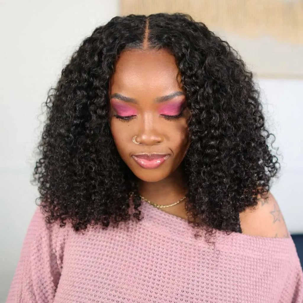 Ready To Go Glueless Deep Wave Bob Wig Pre-Cut 6x5 HD Lace Wig Bleached Knots