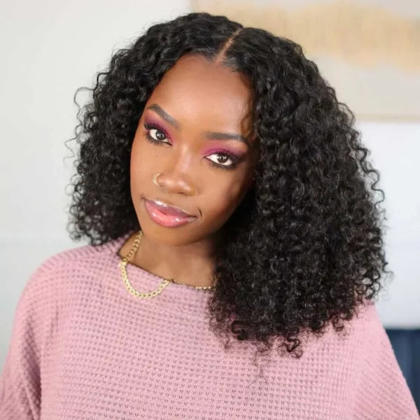Ready To Go Glueless Deep Wave Bob Wig Pre-Cut 6x5 HD Lace Wig Bleached Knots