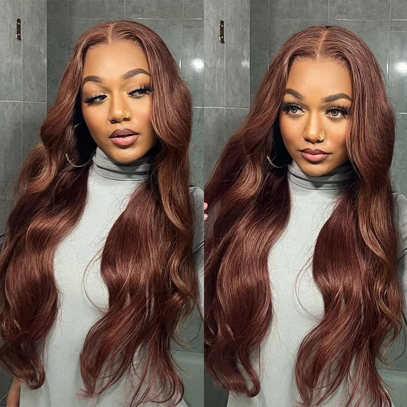 Glueless Dark Brown Pre-Cut 6x5 Lace Wig Wear & Go Body Wave / Straight