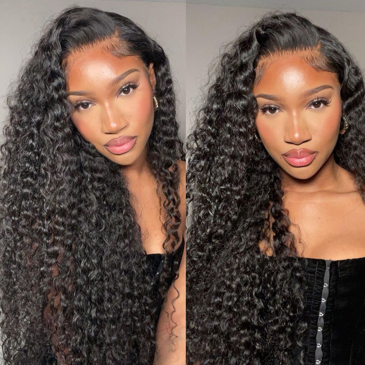 Deep Wave 13x6 HD Lace Wig Pre-Bleached Knots Glueless Human Hair Wigs Undetectable Lace