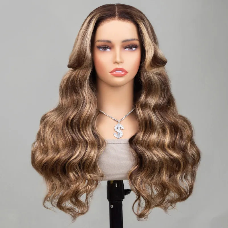 Flexi-Fit Glueless Wig Honey Blonde Highlight Pre-Everything 6x5/9x6 Lace Wig