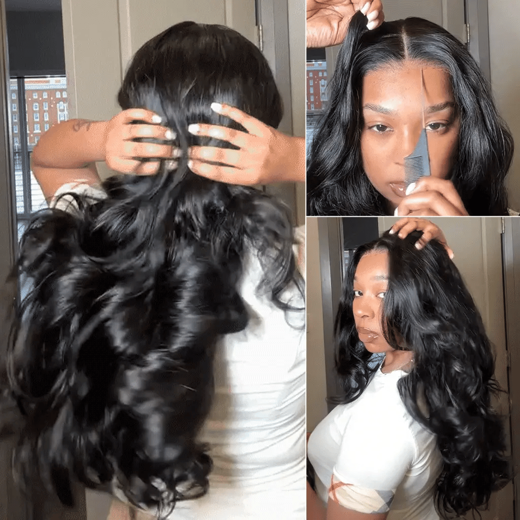 Layered Cut Glueless Loose Body Wave 6x5 HD Lace Wig Pre-Everything Human Hair Wigs