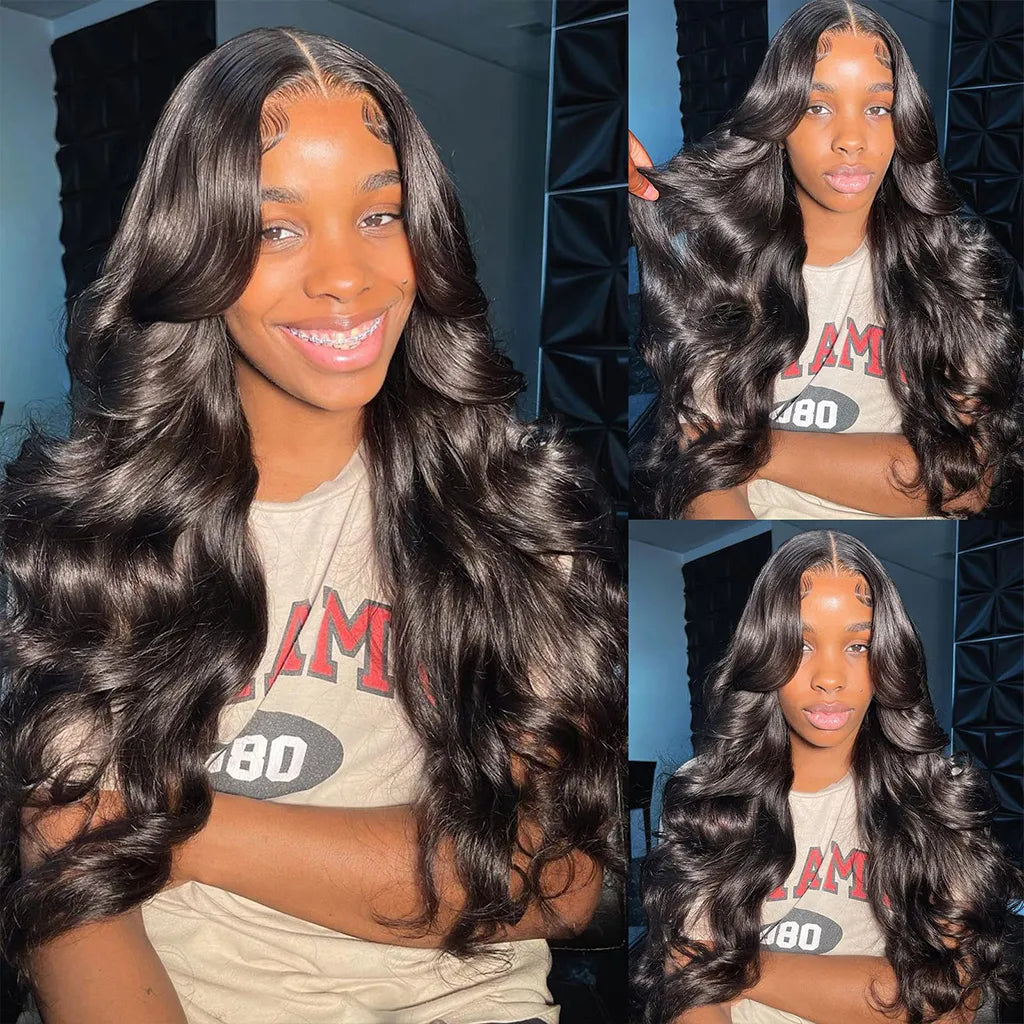 High Density Body Wave Human Hair HD Lace Front Wigs Full Look