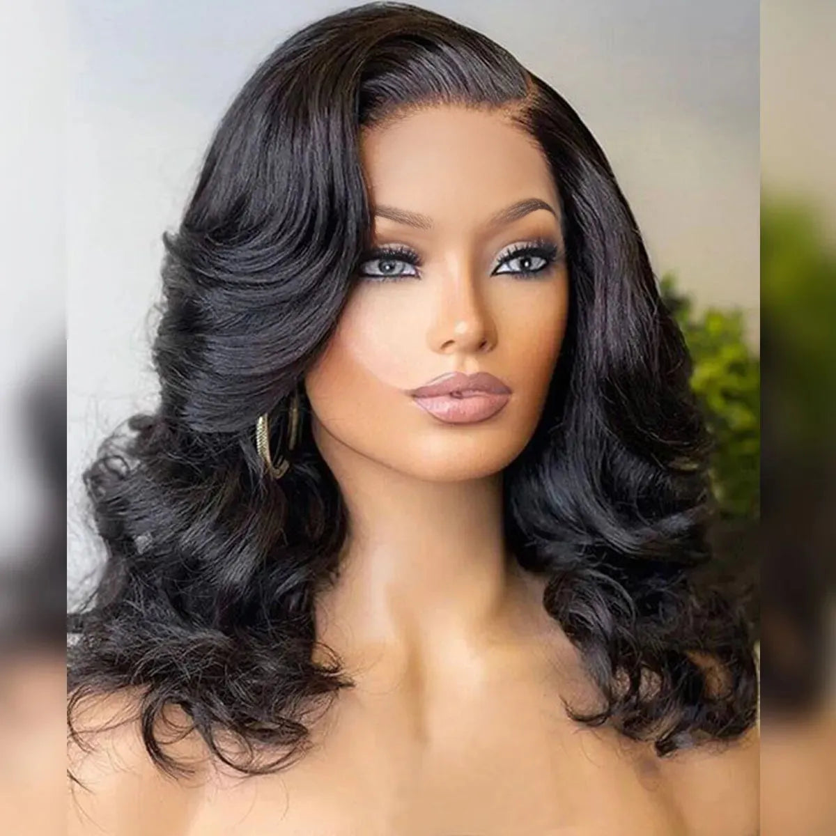 Part Max 9x6 Glueless Lace Wig Shoulder Length Loose Body Wave Pre-Cut HD Lace Wig Bleached Knots