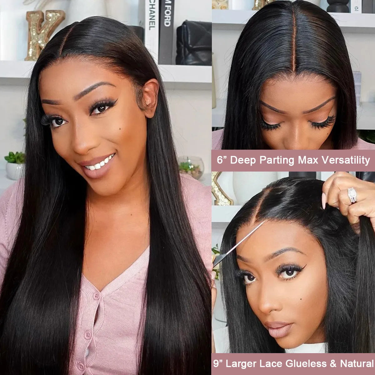 Parting Max 9x6 Lace Ready To Go Straight Wig Pre-Everything Glueless Wig Beginner Friendly