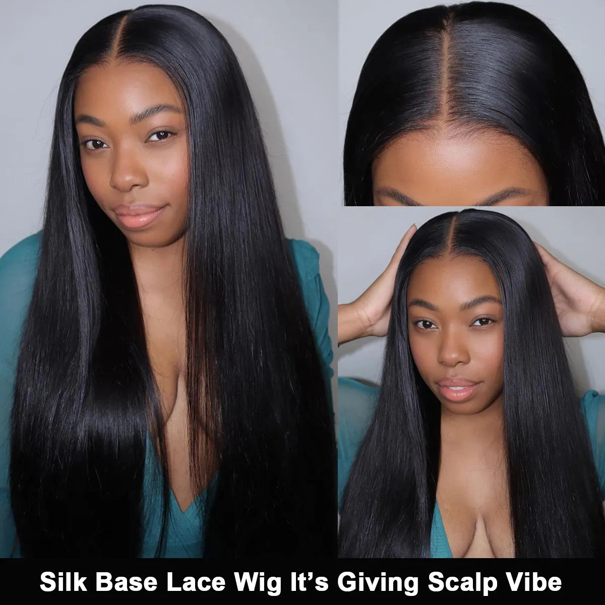 Silk Base 6x5 Lace Closure Straight Wig Ready To Go Pre-Cut HD Lace & Pre-Bleached Knots