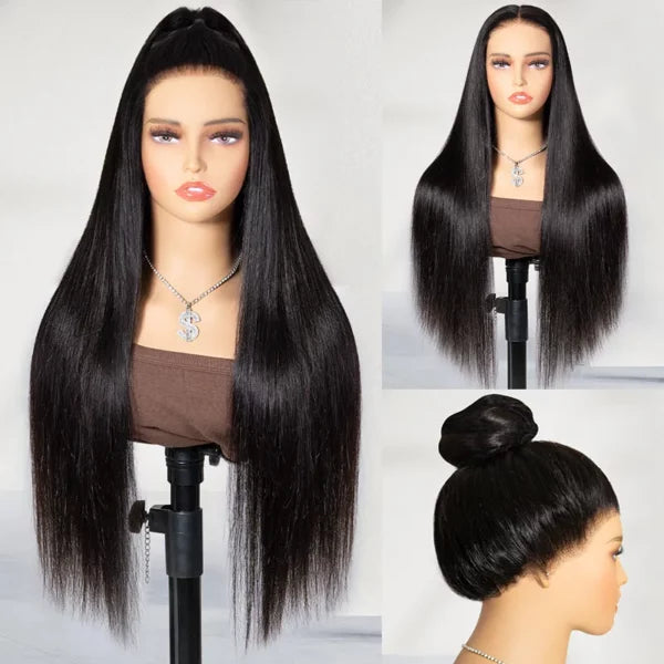 New 360 Lace Frontal Wigs Straight Human Hair Wigs Invisi-Drawstring 360 Wig