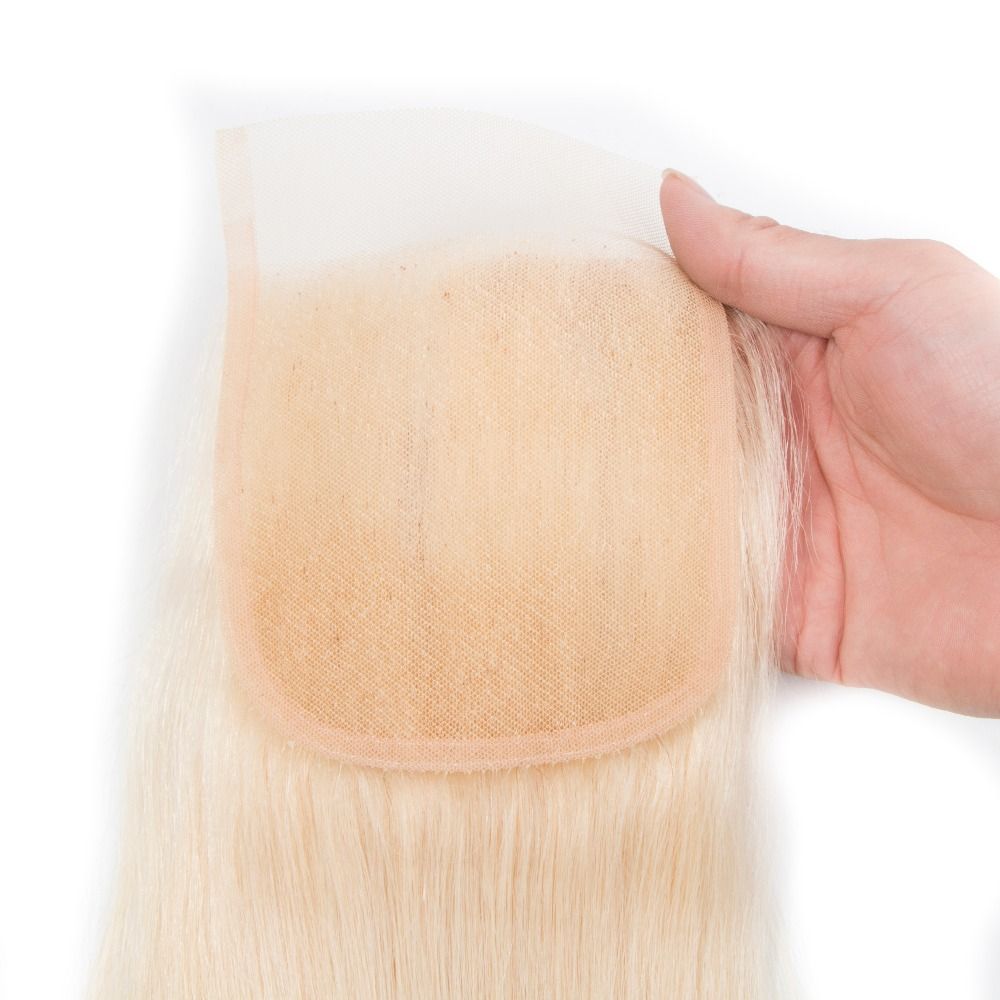 Hair 613 Hair Bundles Brazilian Blonde Hair 3 Bundles Straight With Closure