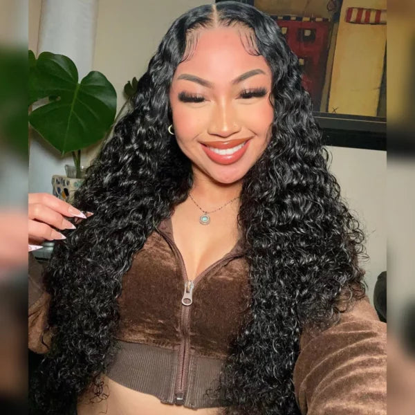 5x5 HD Closure Wigs High Quality Water Wave Lace Closure Wig
