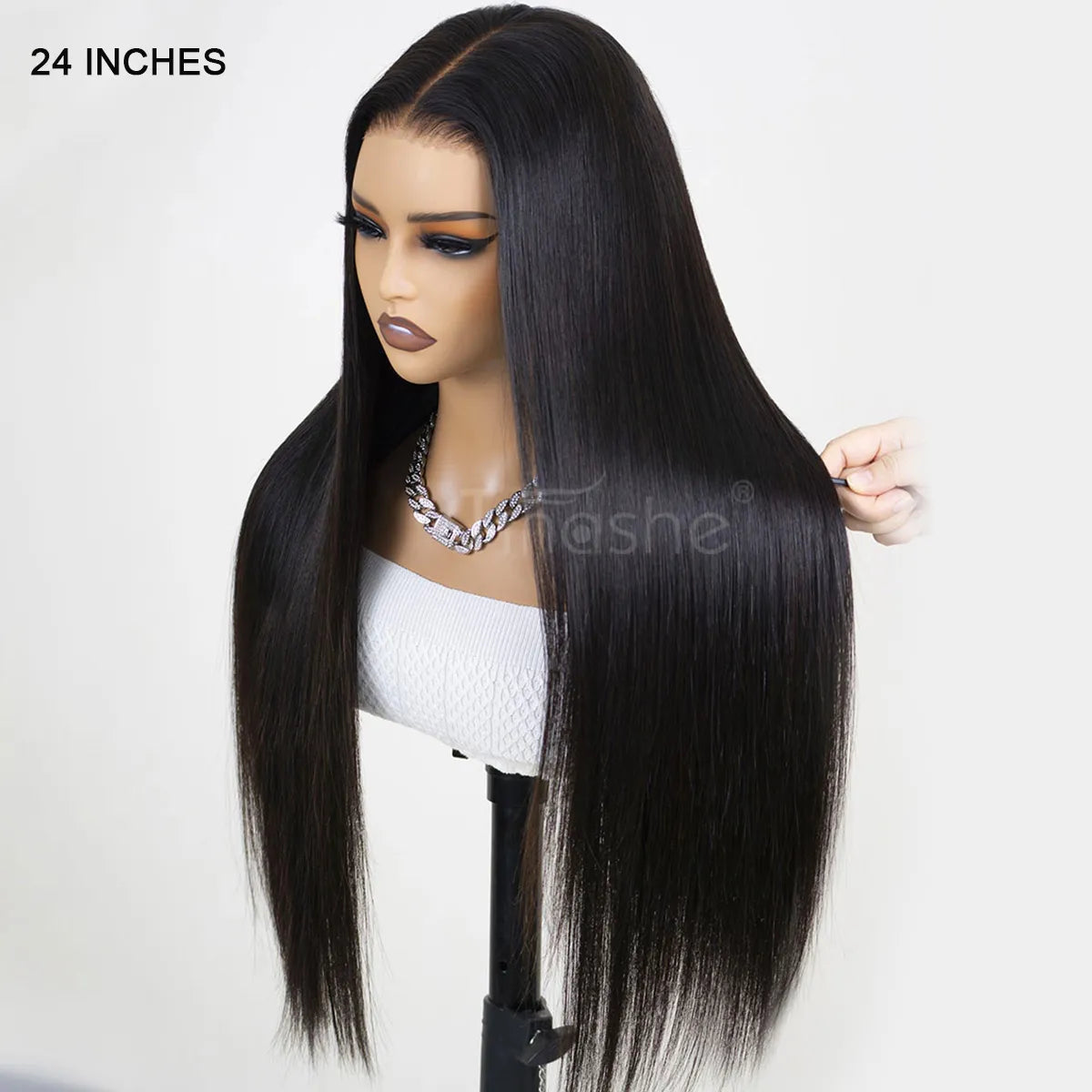 Wear & Go Glueless 6x5 Lace Wig Straight Wig Pre-Bleached Knots Pre-Cut Lace Wig