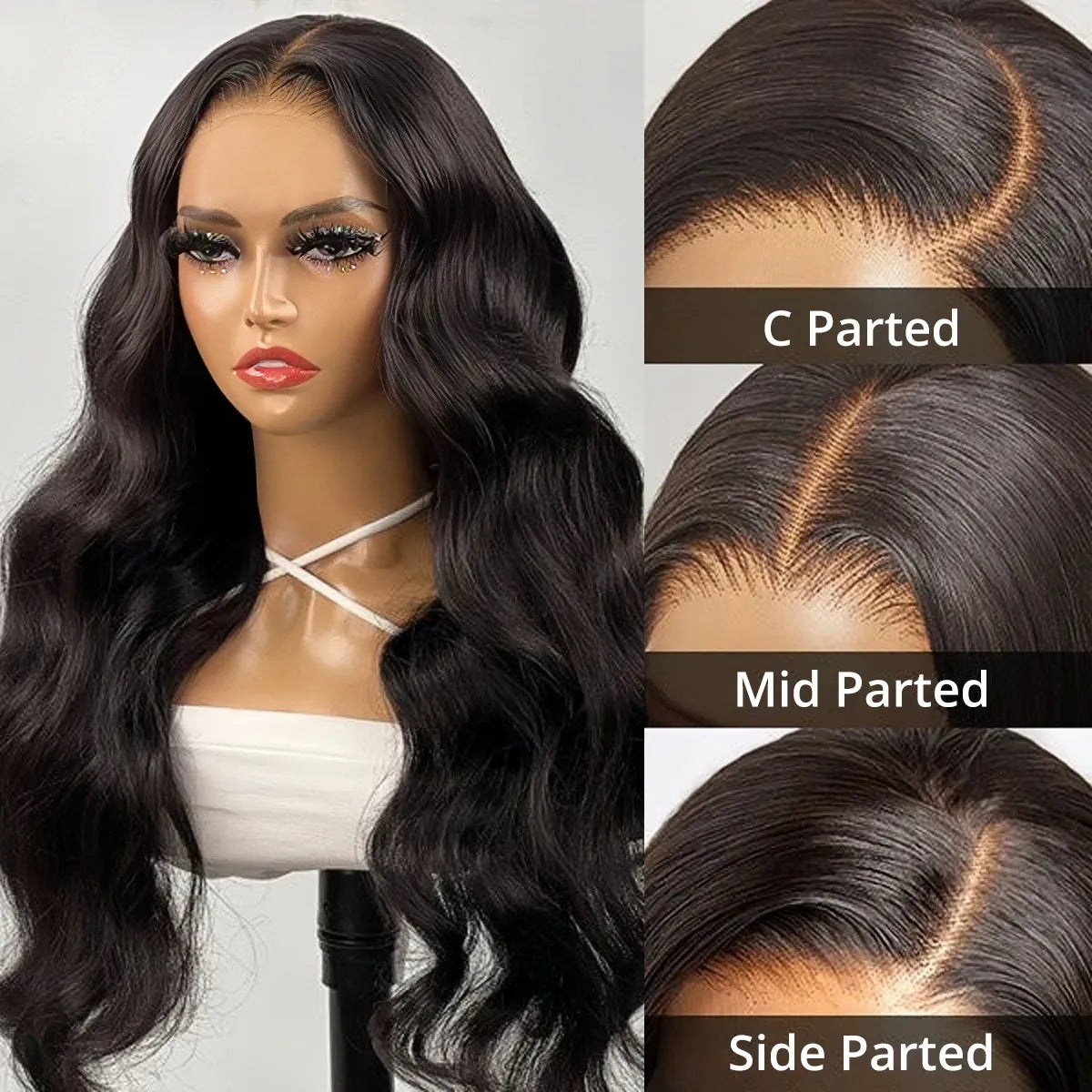 Wear And Go Glueless 6x5 Lace Wig Pre-cut Lace Bleached Knots Body Wave HD Lace Closure Wig