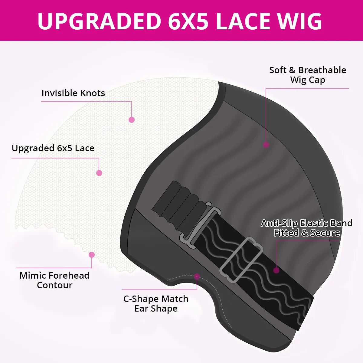 Upgraded 6x5 Glueless Lace Wig Bouncy Water Wave Short Bob Wig Pre-Cut Lace Bleached Knots