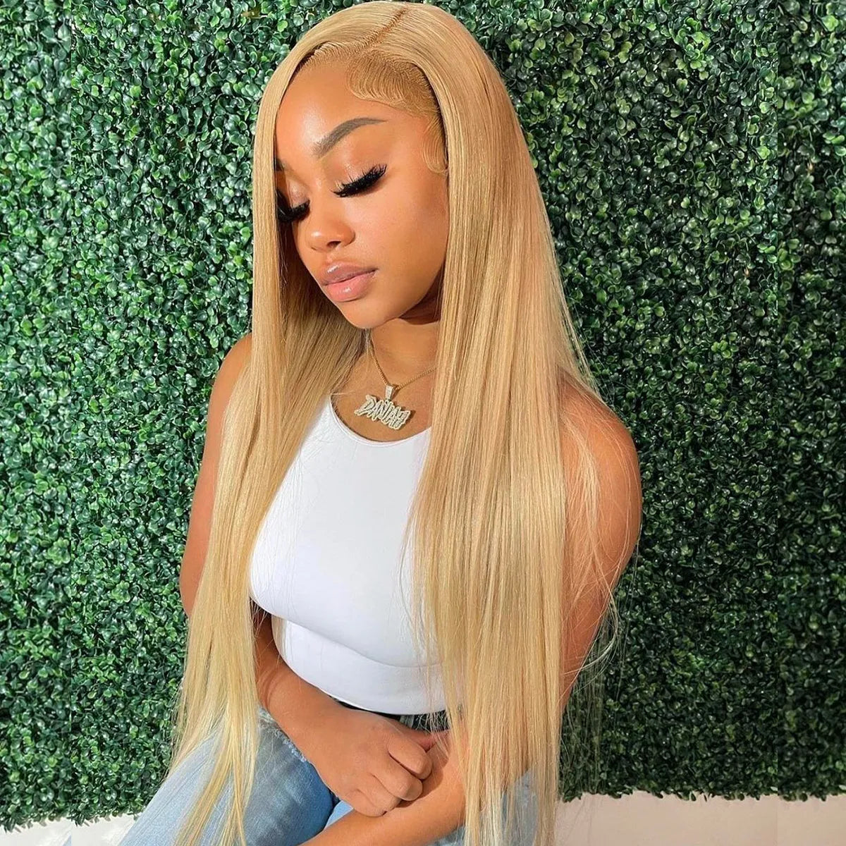 Put On & Go #27 Honey Blonde Body Wave Glueless Lace Wig Pre-Cut 6x5 HD Lace Closure Wig