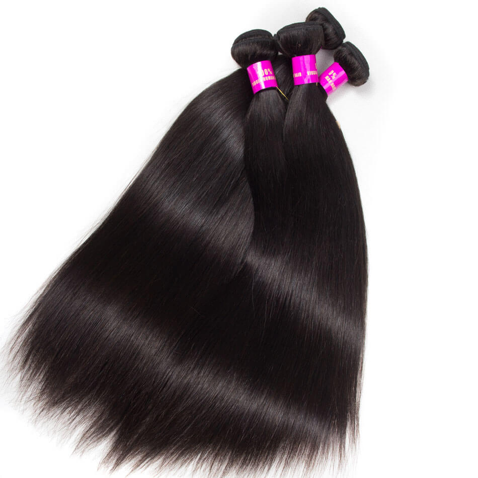Brazilian Straight Hair 4 Bundles With Closure Curlymuse Hair Brazilian Human Hair Bundles With Closure