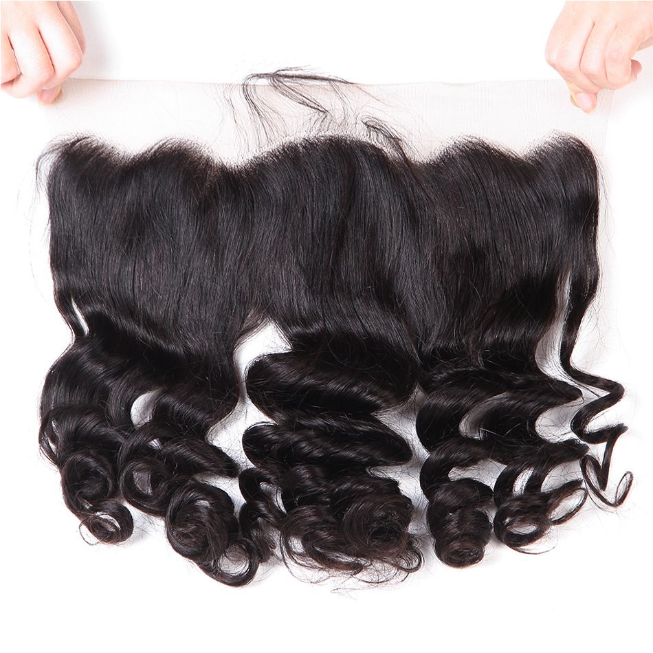 Brazilian Funmi Hair Virgin Hair 3 Bundles with Frontal
