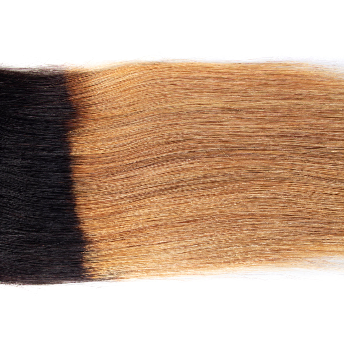 Ombre Hair T1B/27 Brazilian Straight Hair Bundles with Closure