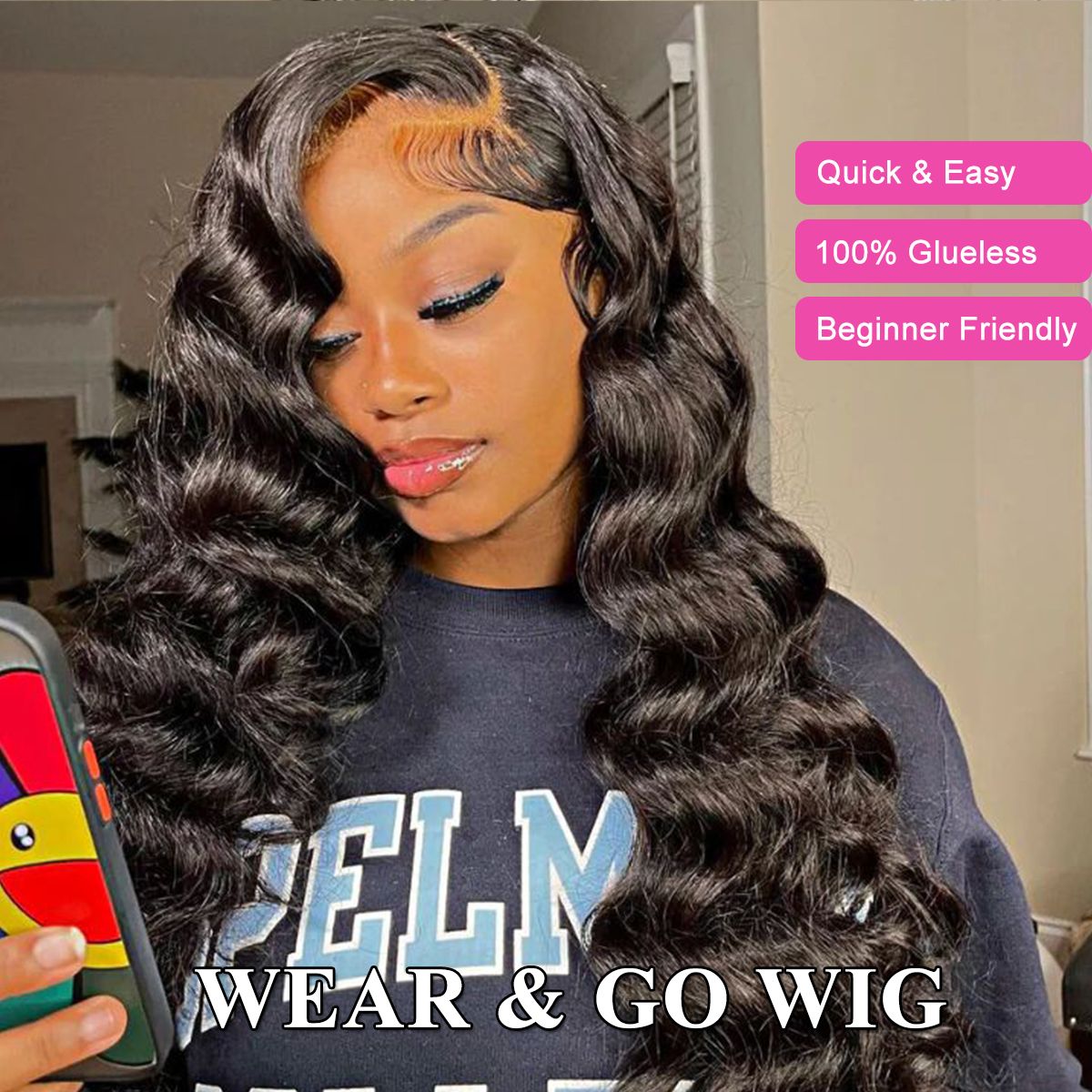 Glueless 6x5 Plus Airy Cap Lace Wig Loose Deep Pre-Cut HD Lace Front Wig Put On & Go