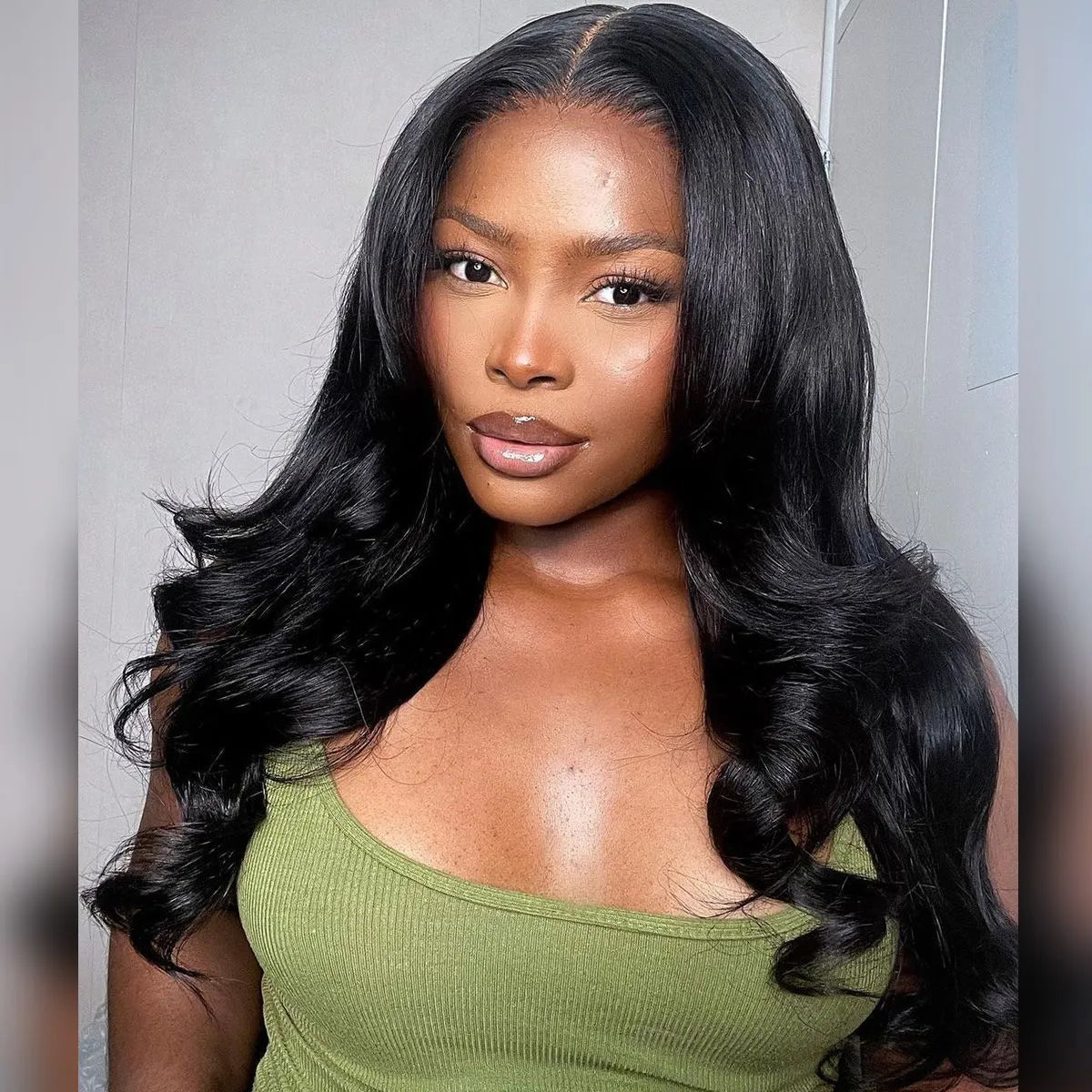 Glueless Body Wave Wig With Layers Human Hair HD Lace Wig