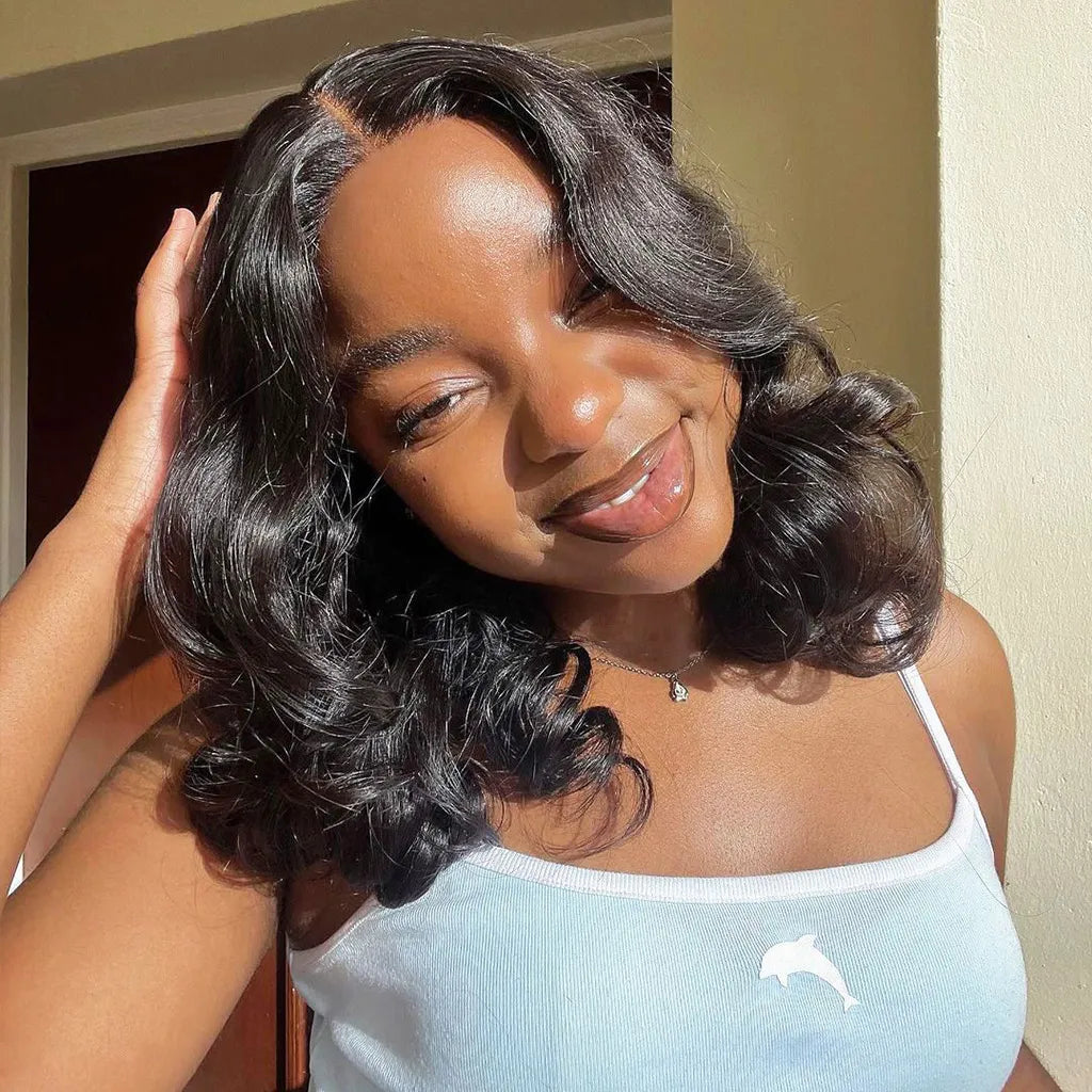 Two Wigs Only $119 | Loose Body Short Wig + Straight Bob Wig With Bangs