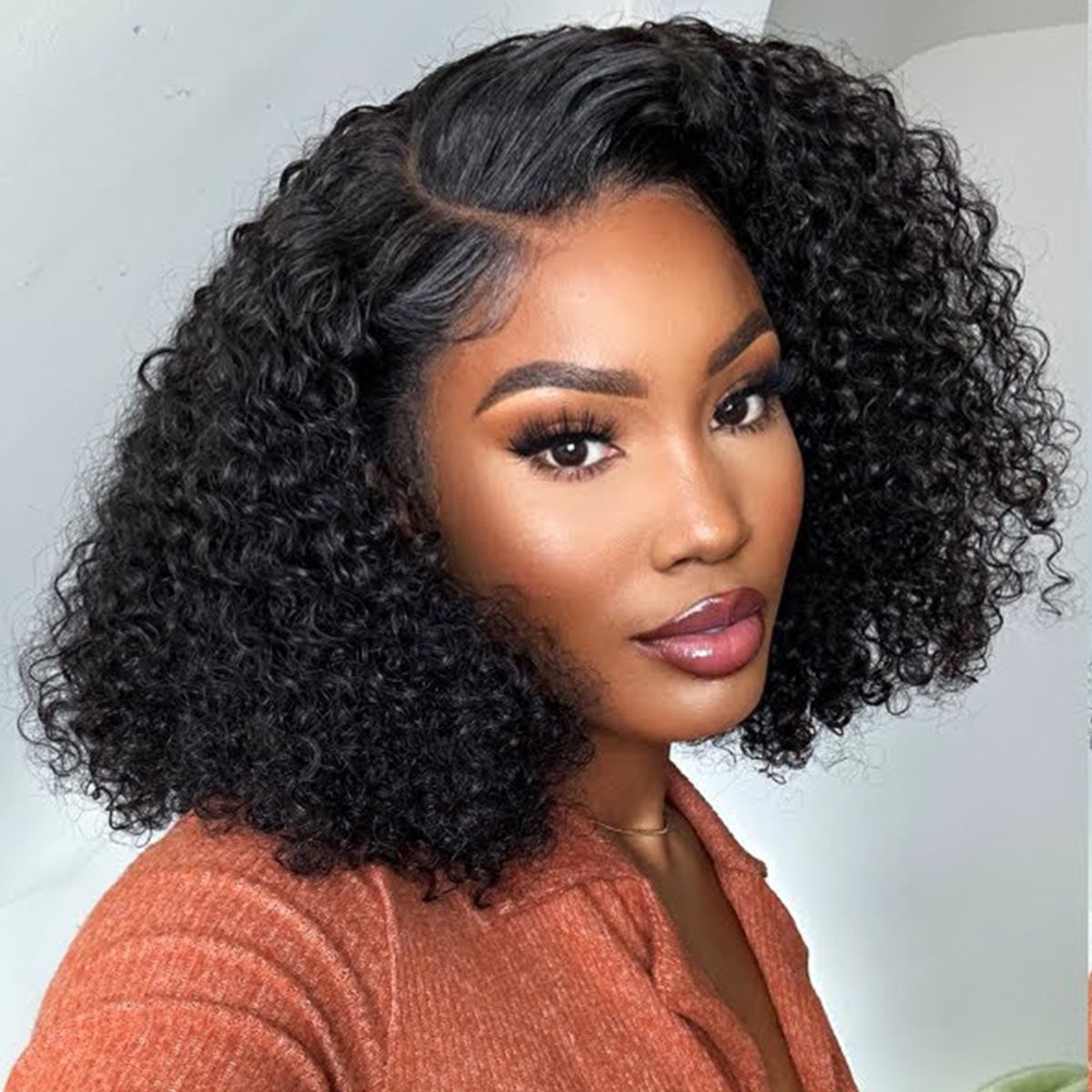 Throw On & Go Glueless 6x5 13x4 HD Lace Front Wig Deep Curly Short Bob Wig