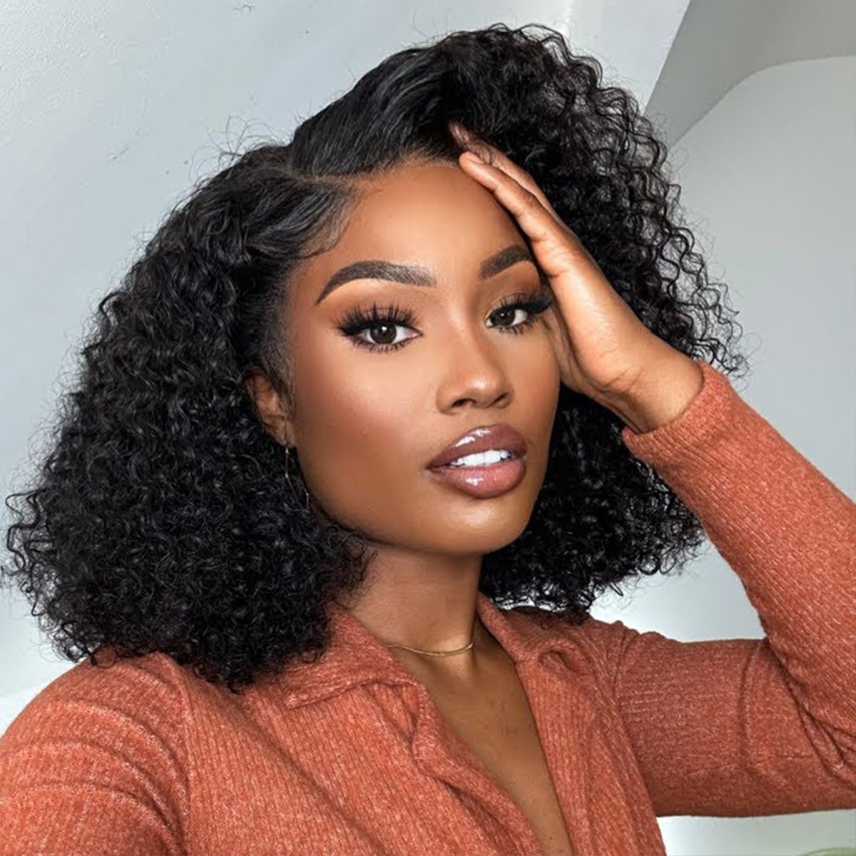 Throw On & Go Glueless 6x5 13x4 HD Lace Front Wig Deep Curly Short Bob Wig