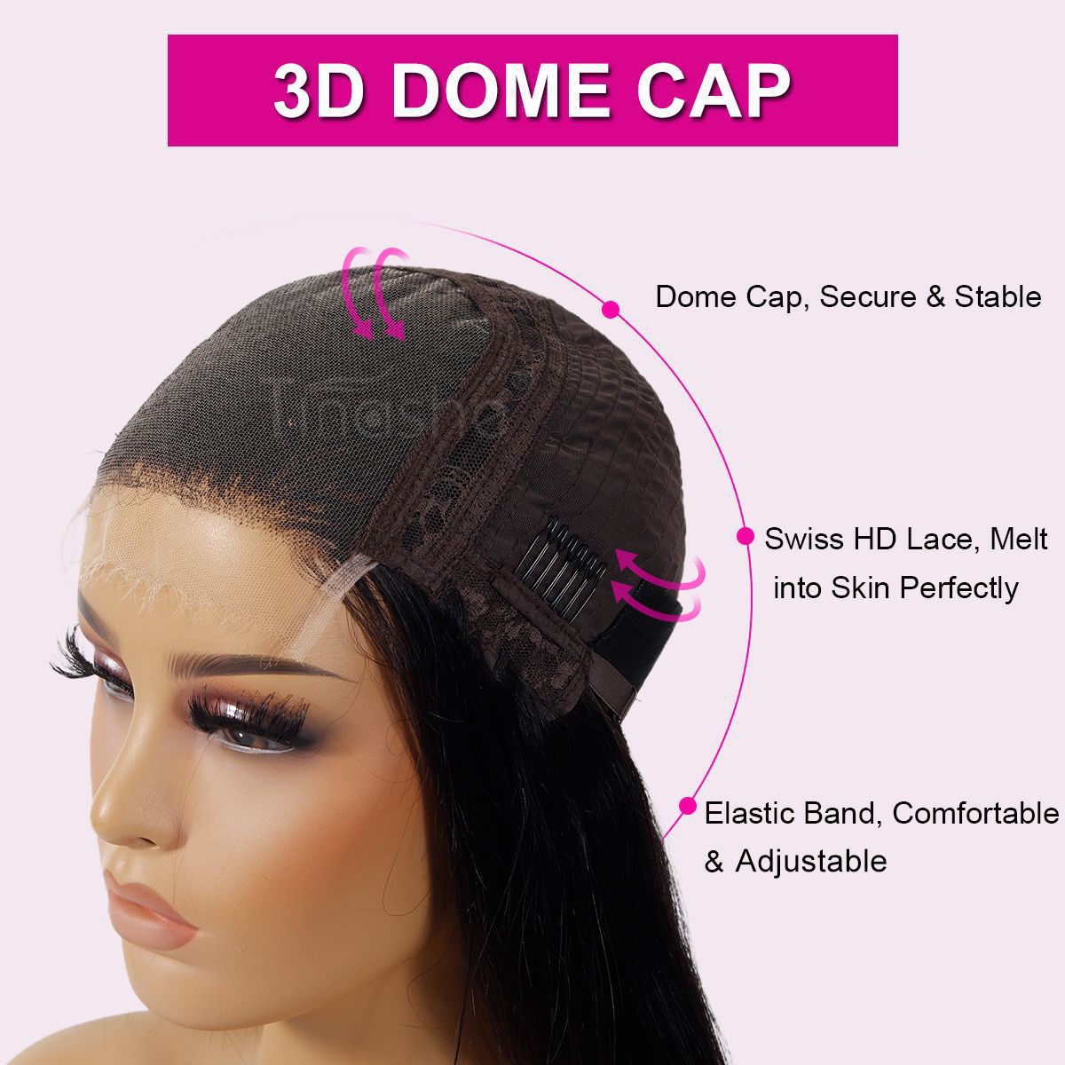 Glueless Bouncy Water Wave Lace Front Wigs Undetectable HD Lace Wig Beginner Friendly