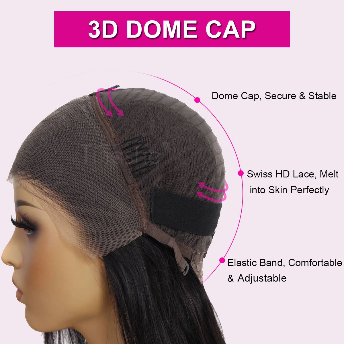 Glueless Body Wave Wig With Layers Human Hair HD Lace Wig