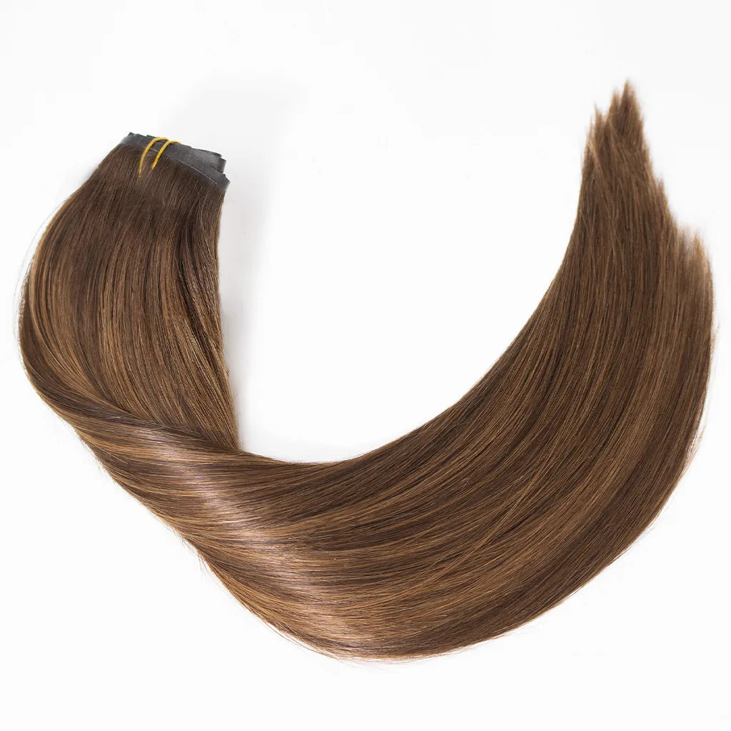 Highlight Seamless Clip In Hair Extensions Straight Beginner Friendly 7pcs/pack