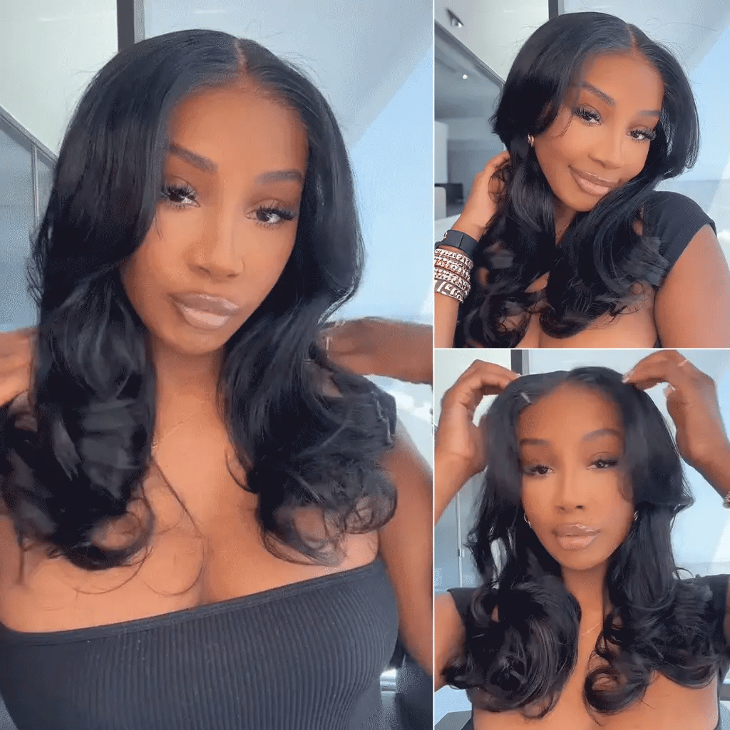 Butterfly Layered Haircut 6x5 HD Lace Wig Shoulder Length Pre-Styled Human Hair Wig