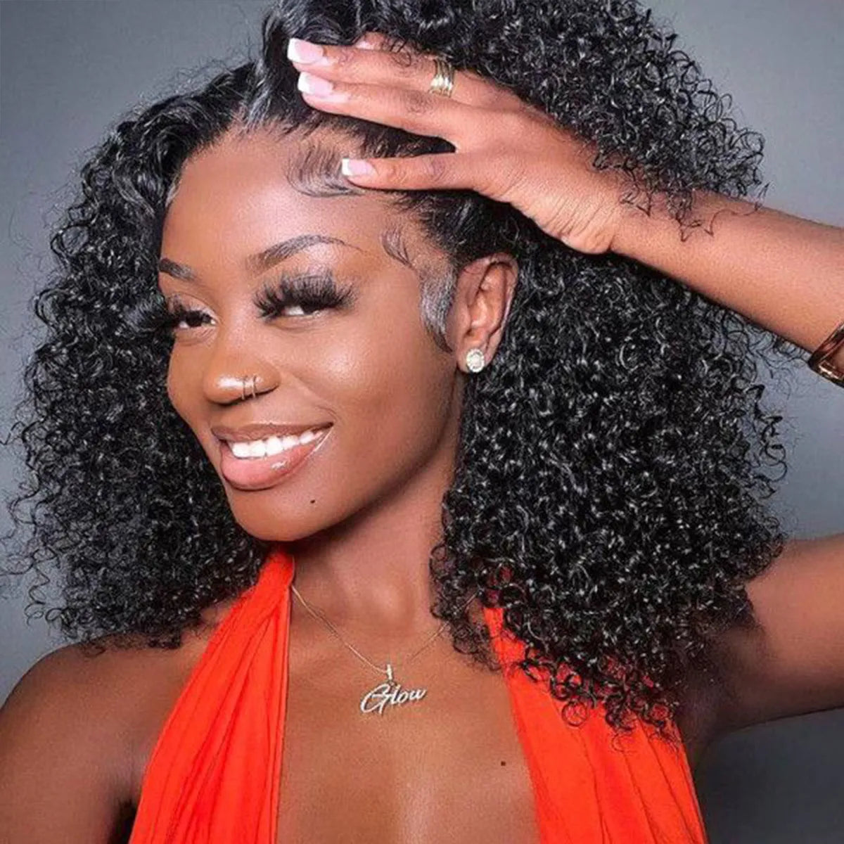 Part Max 9x6 Glueless Wig Pre-Cut Lace & Bleached Knots Put on & Go Short Curly Bob Wig