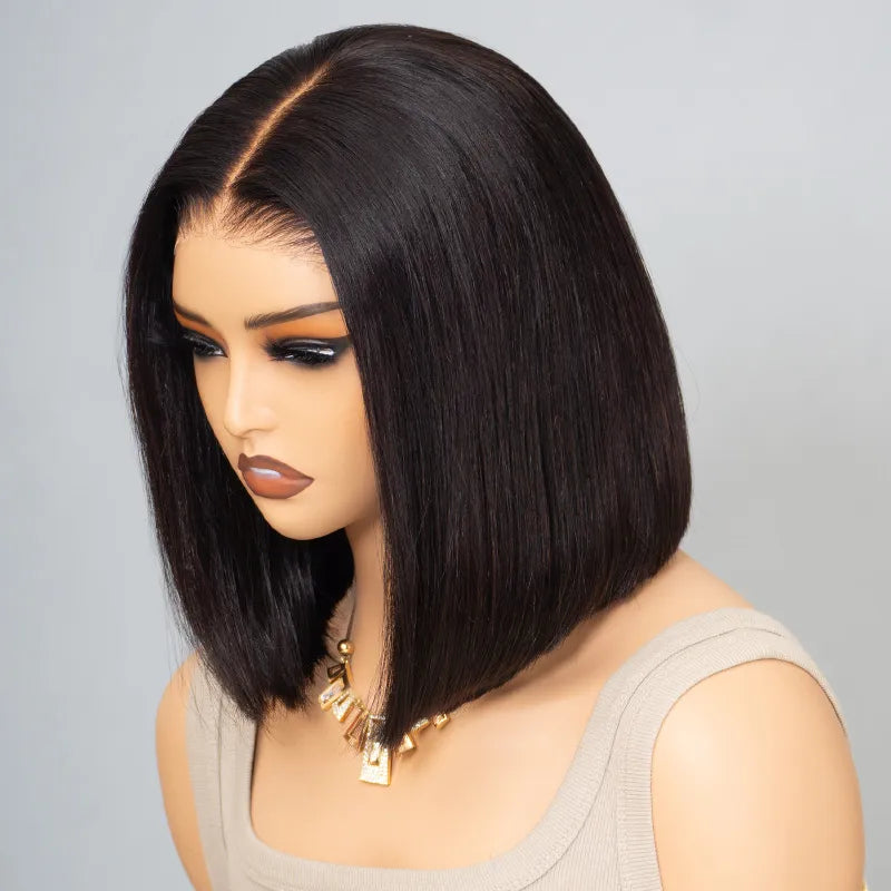 Buy 1 Get 1 Free | Deep Wave 6x5 Pre-Cut HD Lace & Straight Bob Wig