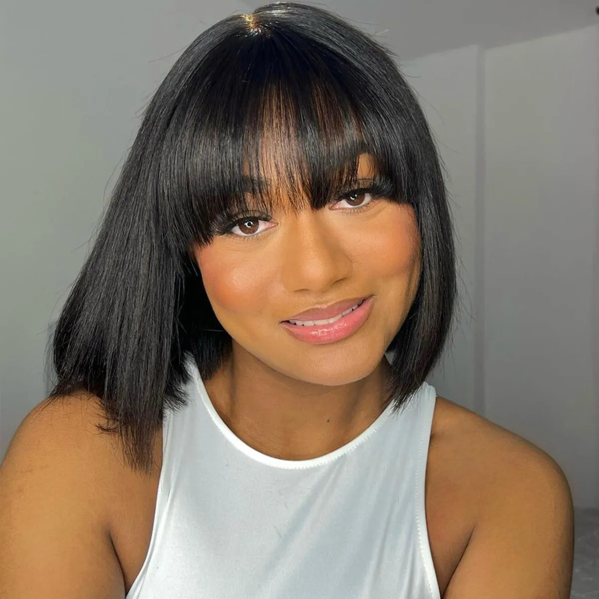 Two Wigs Only $119 | Loose Body Short Wig + Straight Bob Wig With Bangs