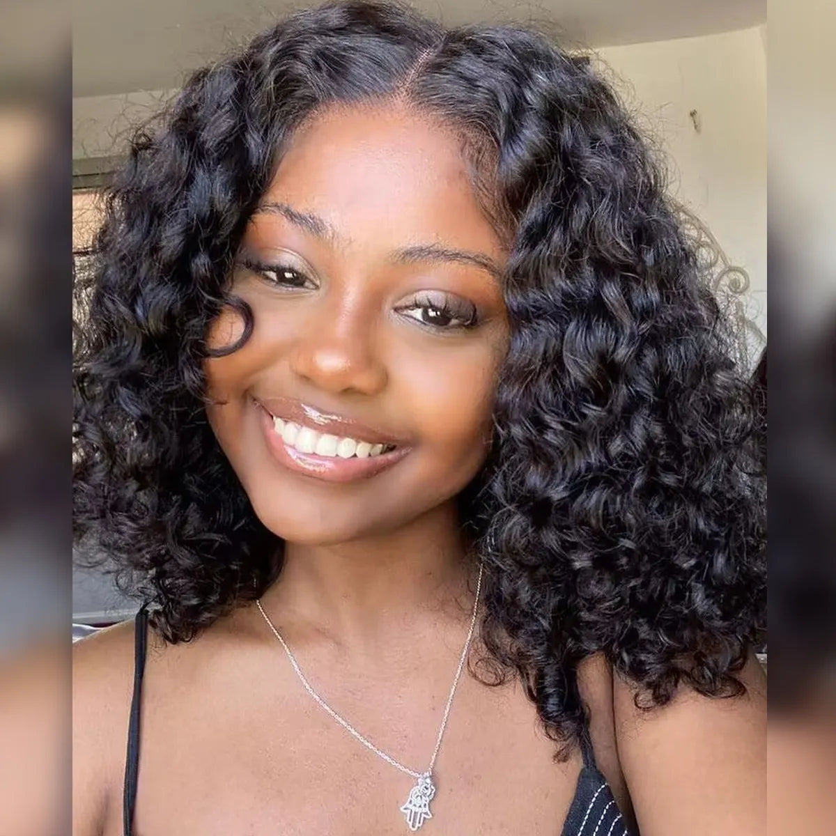 Bouncy Water Wave Short Bob Wig Wear And Go Glueless 6x5 Lace Wig Pre-Bleached Knots