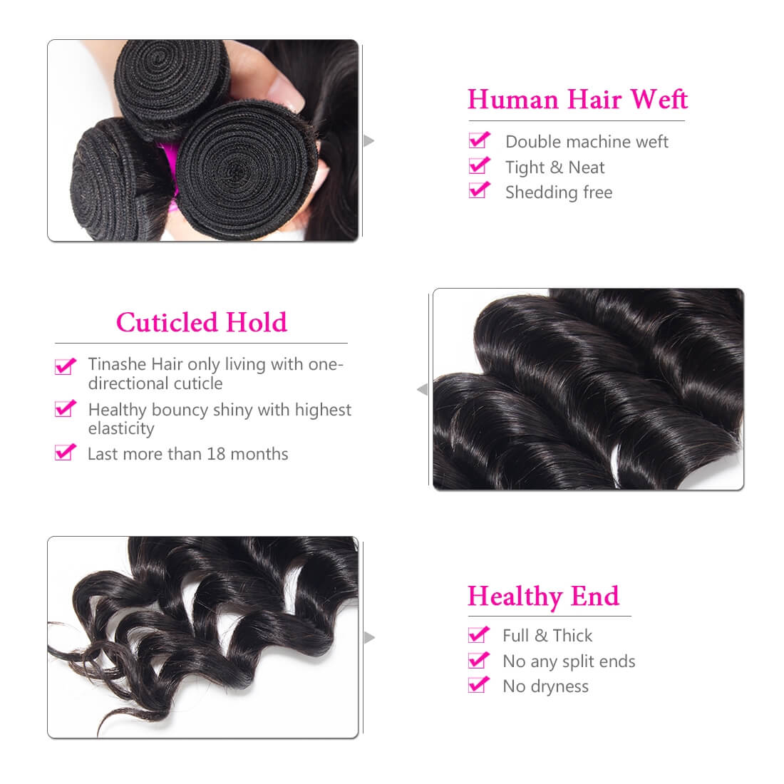 Brazilian Loose Deep Bundles with 360 Frontal for Full Head Virgin Human Hair