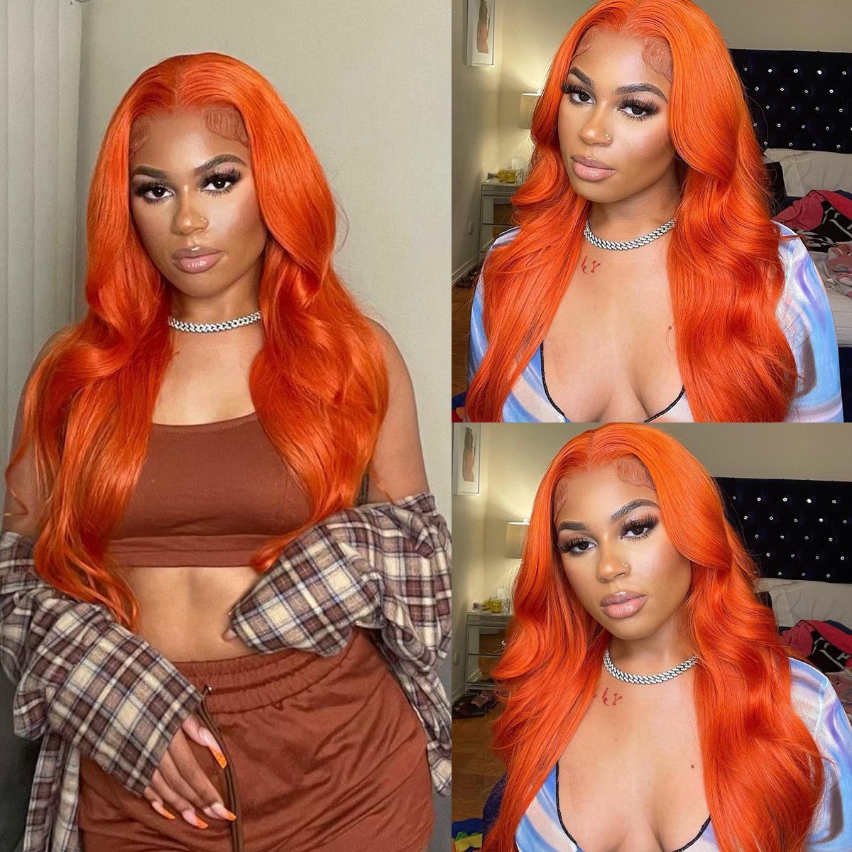 Colorful Body Wave 13x4 Lace Front Wigs High 180% Density