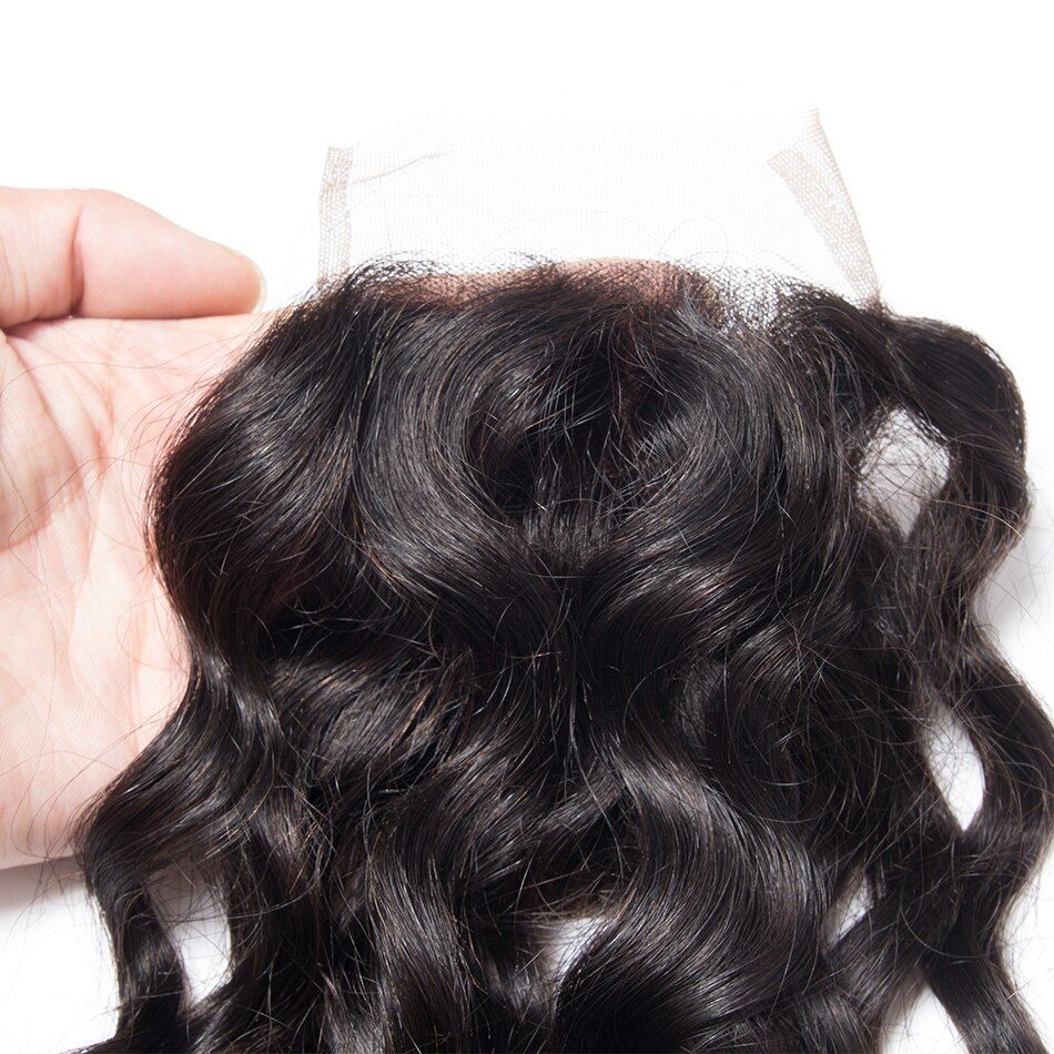 Tinashe Hair Virgin Brazilian Water Wave Lace Closure Hair Weave Wet and Wavy Closure Hair Extensions