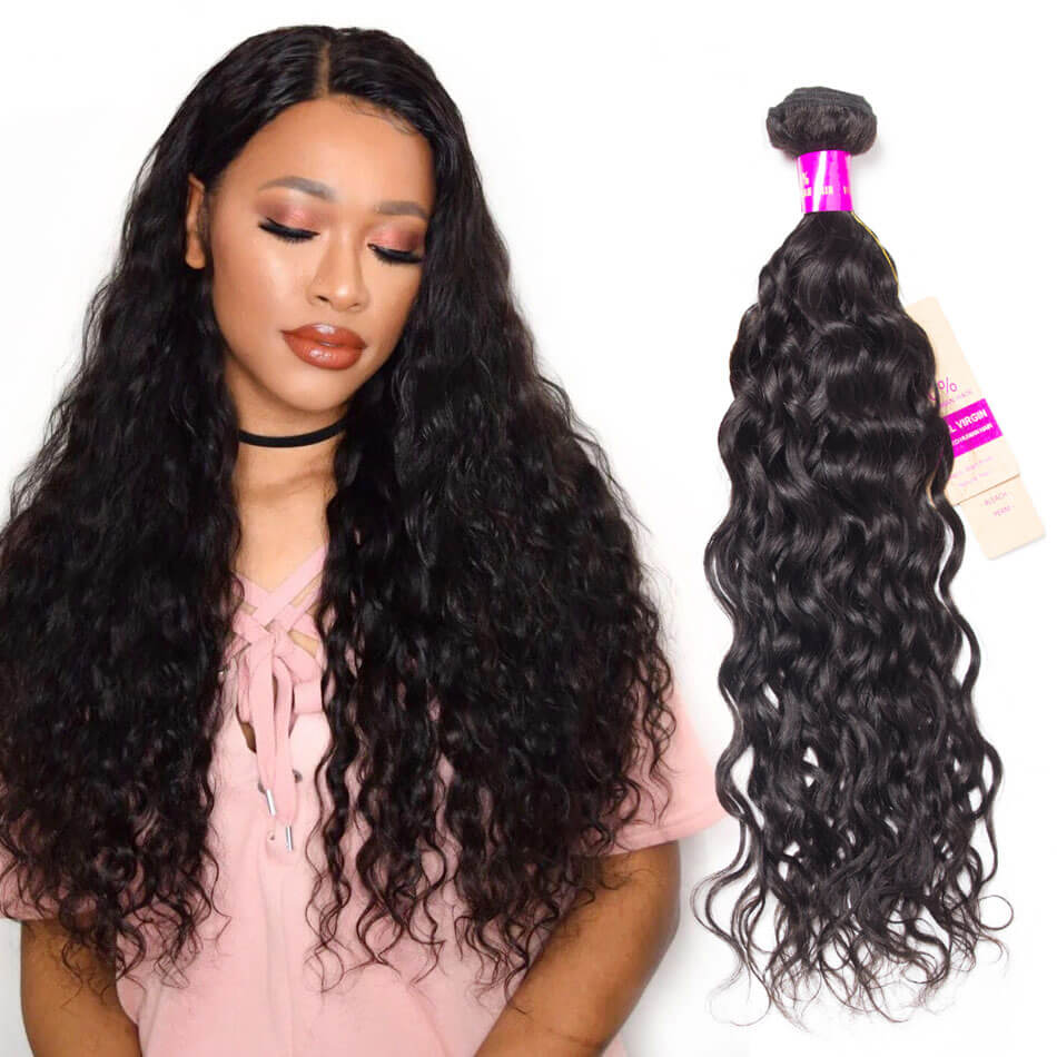 Tinashe Brazilian Wet and Wavy Human Hair Remy Virgin Brazilian Water Wave 1 Bundles