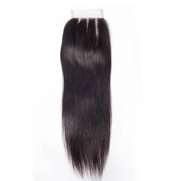 Tinashe Hair 4*4 Lace Closure Straight Brazilian Straight Human Hair Closure Free Part Middle Part Three Part