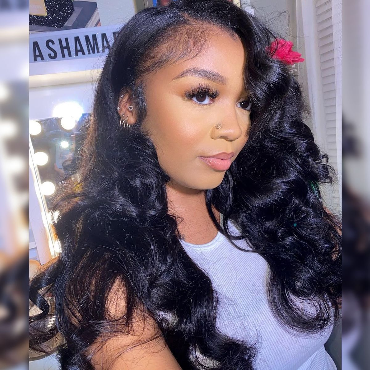 Loose Body Wave V Part Wig Barrel Curls Human Hair Wigs 180%