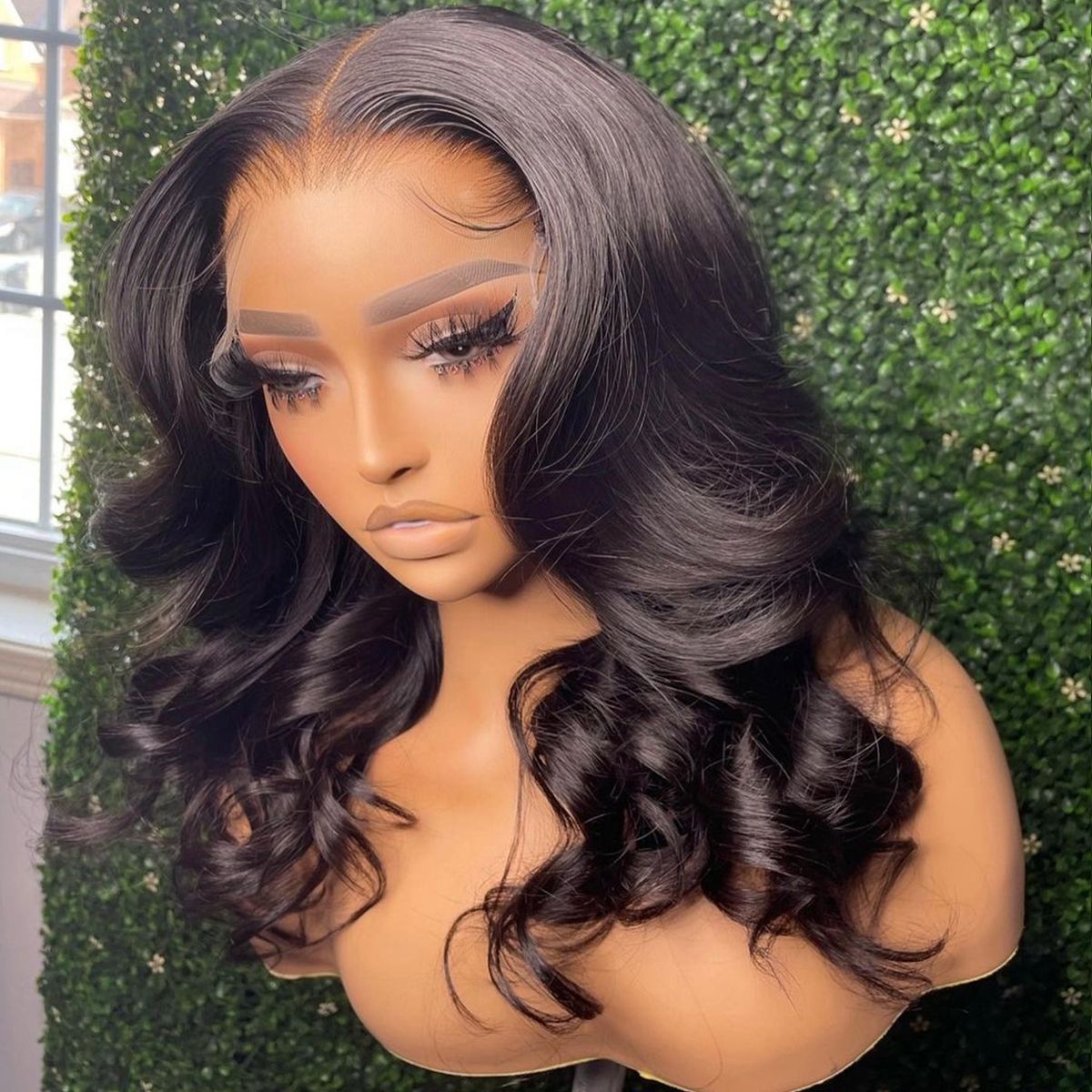 New Body Wave Shoulder Length Wig Glueless HD Lace Front Wig