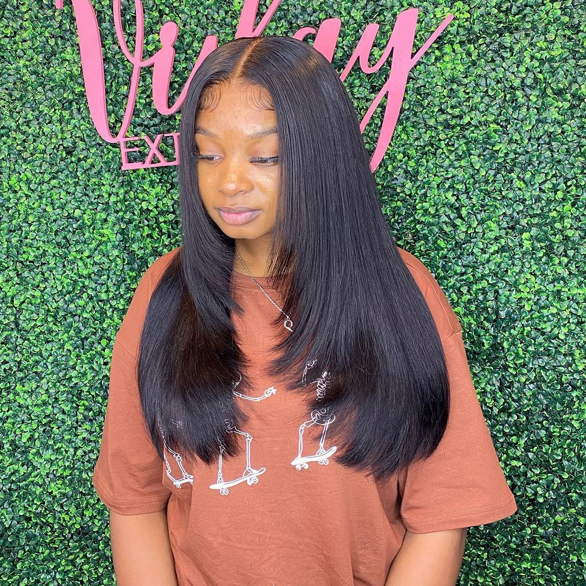 Straight Hair With Layers Shoulder Length Glueless Wig Human Hair HD Lace Wig