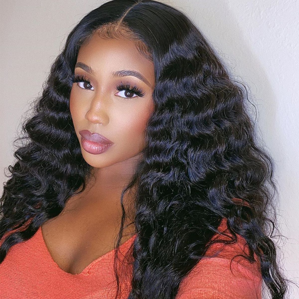 Loose Deep Wave Human Hair HD Lace Front Wigs 250% High Density