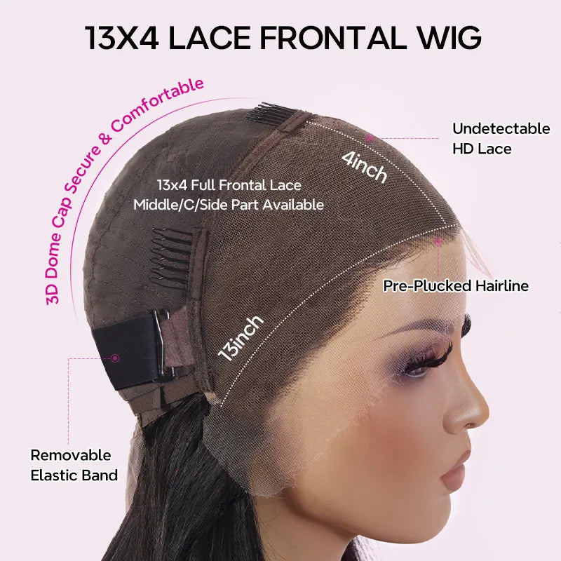 #27 Honey Blonde Body Wave Wig 6x5 13x4 HD Lace Front Wig 180% Human Hair Wig