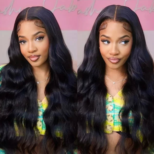 Ready To Go Glueless 6x5 Plus Lace Air Cap Body Wave Lace Wig Pre-Cut Lace &amp; Bleached Knots