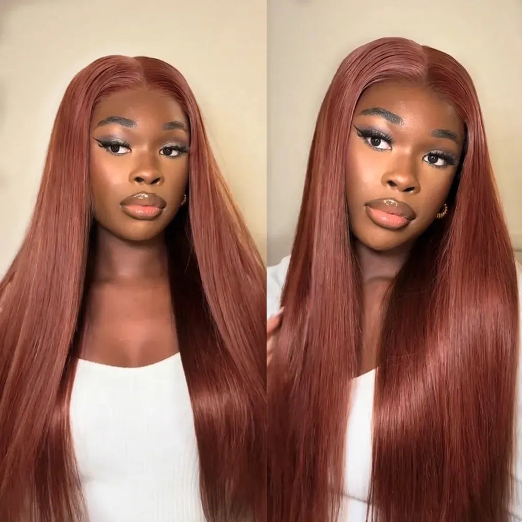 Copper Brown Flexi-Fit Glueless Wig Pre-Everything 6x5/9x6 Lace Wig Breathable Cap