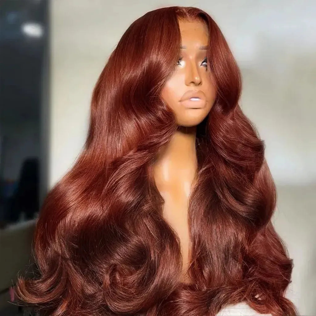 Copper Brown Flexi-Fit Glueless Wig Pre-Everything 6x5/9x6 Lace Wig Breathable Cap