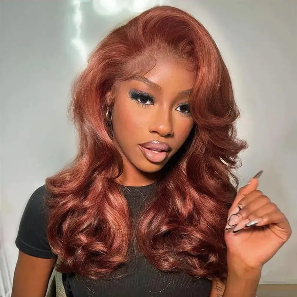 Copper Brown Flexi-Fit Glueless Wig Pre-Everything 6x5/9x6 Lace Wig Breathable Cap