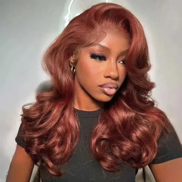 Copper Brown Flexi-Fit Glueless Wig Pre-Everything 6x5/9x6 Lace Wig Breathable Cap
