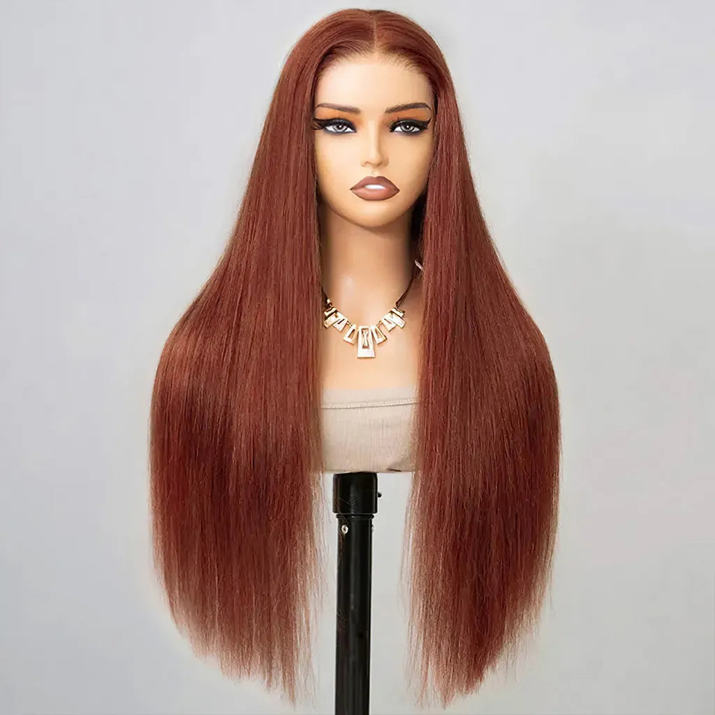 Copper Brown Flexi-Fit Glueless Wig Pre-Everything 6x5/9x6 Lace Wig Breathable Cap